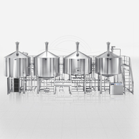 Équipement de brassage de bière opaque de 5000 L avec pompe, cuve sous pression et moteur - Haute productivité
