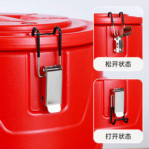 Set di 4 Contenitori Termici in Acciaio Inox per Uso Commerciale, Grande Capacità, Ecologici, per Mantenere Freschi e Caldi gli Alimenti - Product Image 5