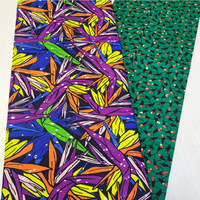 Kain Afrika Ankara Batik Cetak Tenun Berbahan Organza Anti-Pil Ukuran 6 untuk Gaun Pesta Anak Perempuan dan Laki-Laki
