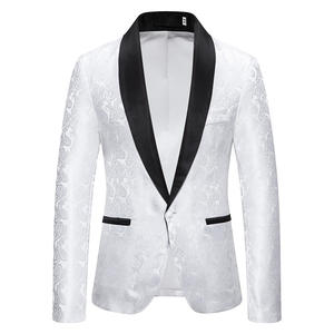 RNSHANGER alla moda rosso <span class=keywords><strong>Blazer</strong></span> da uomo a fiori di anacardi autunno manica lunga abito da sposa giacche da uomo lavoro - Product Image 4