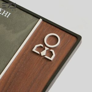 Plaques d'identification murales intérieures en <span class=keywords><strong>ardoise</strong></span> en bois personnalisables EZD, signalisation d'orientation, panneau de porte de bureau pour plaques de nom de bureau - Product Image 3