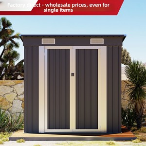 <span class=keywords><strong>Abri</strong></span> <span class=keywords><strong>de</strong></span> <span class=keywords><strong>jardin</strong></span> incliné 6x4 pieds en acier galvanisé, imperméable, <span class=keywords><strong>pour</strong></span> outils <span class=keywords><strong>de</strong></span> <span class=keywords><strong>jardin</strong></span>, remise extérieure, vente en gros usine - Product Image 1