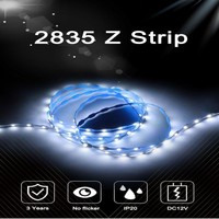 Bande LED Zigzag 12V en Promotion, Flexible DC 12V 24V, Ruban LED Style Z de 6,5 mm pour Signalétique, Pliable et Ajustable