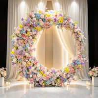 Arche de mariage artisanale en fer pour toile de fond florale, décoration d'événements, demande en mariage, banquet et arrangement de cadre photo