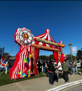 Arche de carnaval gonflable en PVC de haute qualité pour la location de fêtes, <span class=keywords><strong>cirque</strong></span> gonflable pour la décoration extérieure - Product Image 3