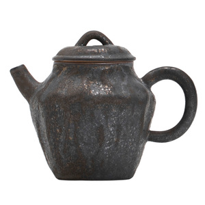 Petite théière en céramique style Wabi Sabi avec filtre à boule, pour une seule portion, rétro, à tenir à la main, pour la maison, le bureau ou la cérémonie du thé. - Product Image 5