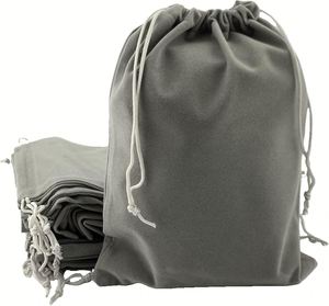 Sacs en velours avec cordon de serrage, sac cadeau, pochette en velours pour bijoux, mariage - Product Image 4