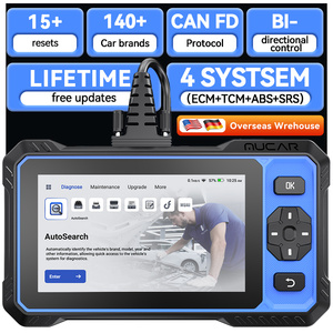 MUCAR 632 AI Car Diagnostic Tools ECM/TCM/SRS/ABS 4 Systems CANFD OBD2 Scanner 15 Resets Lifetime Free Update Car Scan Tools - Product Image 1