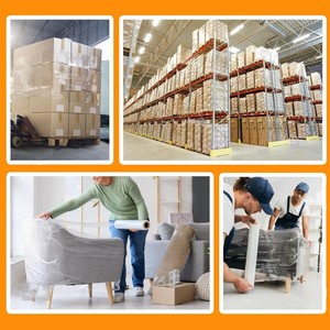 Pellicola Estensibile LLDPE Trasparente Morbida di Grado Alimentare, Resistente all'Umidità, per Imballaggio e Avvolgimento Pallet - Product Image 5