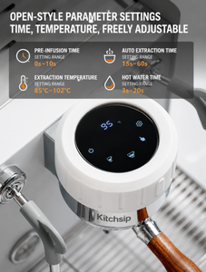 Commercial Espresso <b>Coffee</b> <b>Machine</b> with PID Temperature Control and Steam Wand for Home Café - Product Image 5