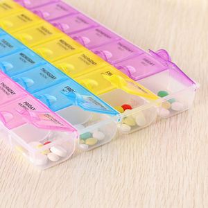 กล่องยาคุณภาพดี 7 วัน กล่องยาแบบรายสัปดาห์ 28 ช่อง กล่องจัดยา - Product Image 3