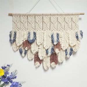 <span class=keywords><strong>Tapiz</strong></span> de macramé tejido a mano con borlas, personalizado, bohemio - Product Image 6