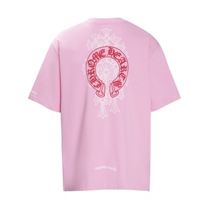 T-shirt Unisex Chrome Heart in Puro Cotone 230g, Vestibilità Ampia, Stampa Serigrafica, Traspirante, Stile Streetwear, Manica Corta, Vendita all'Ingrosso - Product Image 2