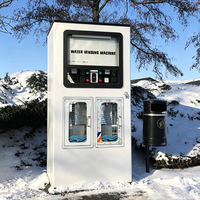 Máquina Expendedora de Agua de Doble Gabinete con Tarjeta IC, Dispensador de Agua Mineral Pura para Áreas Residenciales