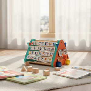 Rompecabezas <span class=keywords><strong>de</strong></span> Madera <span class=keywords><strong>de</strong></span> Monstruositos, Triángulo <span class=keywords><strong>de</strong></span> Cinco Lados, <span class=keywords><strong>Calculadora</strong></span> Educativa Multifunción, Tablero <span class=keywords><strong>de</strong></span> Abalorios, Certificado EN71, Sunshine - Product Image 1