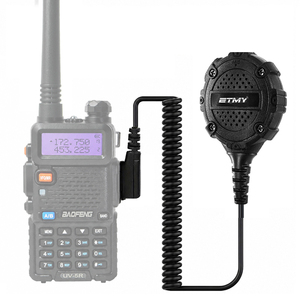 ETMY ET-MH500 Walkie Talkie 2 Pin Speaker Mic Baofeng UV-5R UV-32 TK2000 NX-3320 Two Way Radio Small <b>Mini</b> <b>Microphone</b> - Product Image 1