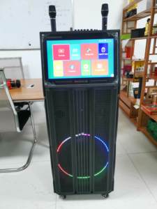 High-Power Outdoor WIFI Intelligent Square Dance Sound System Mobile Touch Screen Home Theater Karaoke <strong>Player</strong> Pull Rod Mobile - Product Image 3