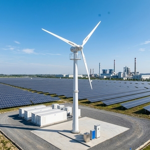 กังหันลมแนวนอนเสริมพลังงานแสงอาทิตย์ 5KW ถึง 20KW สำหรับโครงการตรวจสอบโรงงานขนาดใหญ่ รุ่น Horizontal-5KW ความเร็วลมสูง - Product Image 6