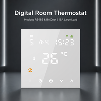 Termostato Inteligente HYSEN 16A, Controlador Digital Modbus RS485 BACnet para Calefacción por Suelo Radiante Eléctrico, Caldera de Agua, Control por Aplicación Tuya WiFi