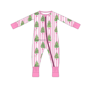 Romper Zippy Unisex Bayi Motif Anjing Lucu yang Dapat Diubah |   Pakaian Tidur Liburan Bambu Hipoalergenik - Product Image 5