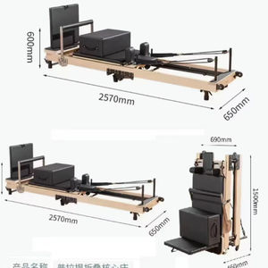 Máquina semicomercial hogar madera de arce <span class=keywords><strong>cama</strong></span> de <span class=keywords><strong>cama</strong></span> <span class=keywords><strong>plegable</strong></span> portátil reformador de Pilates <span class=keywords><strong>plegable</strong></span> - Product Image 1
