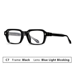<span class=keywords><strong>2026</strong></span>年トレンド高品質ヴィンテージオプティックグラス、ブルーライトカット、フルリム、メンズ長方形メガネフレーム、UV400、透明 - Product Image 1