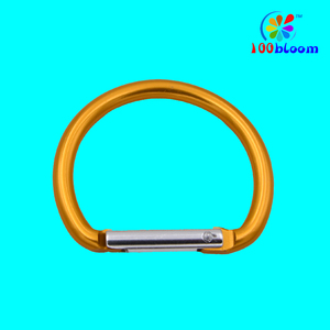 工場卸売5.2cmセミサークルカラビナーフック<span class=keywords><strong>d</strong></span>リングカラビナークリップスプリングフックバッグアクセサリーまたはウォーターボトル部品バイナー - Product Image 5