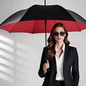 Parapluie de golf à ouverture automatique personnalisé, coupe-vent et double couche, design classique, fabriqué par un fournisseur promotionnel certifié BSCI - Product Image 2