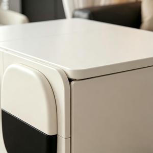 Mesa de Centro Moderna Móvil, Plegable, Ajustable, Rectangular, Minimalista, Multifuncional, para Sala de Estar, con Superficie de Piedra - Product Image 3