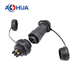 Cable de alimentación de CA CC, Conector de iluminación impermeable IP68 de 4 pines, montaje de 250V 6A, conector macho <span class=keywords><strong>hembra</strong></span> M20 - Product Image 5