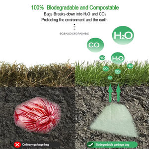 Sacs à déjections pour animaux de compagnie 100% compostables en amidon de maïs, écologiques, biodégradables, sacs à déchets pour chiens, design de dessin animé, élimination des déchets pour animaux de compagnie - Product Image 6