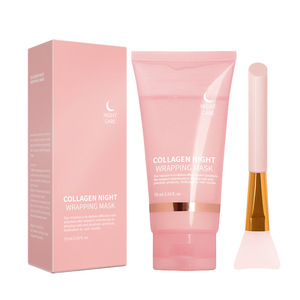 Masque de nuit hydratant au collagène, peel-off, raffermissant, compatible avec le maquillage, hydratant pour tous types de peau - Product Image 2