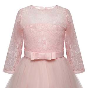 ชุดเดรสลูกไม้ลายดอกไม้สำหรับเด็กผู้หญิงอายุ 6-14 ปี ชุดเจ้าหญิงสำหรับงานปาร์ตี้ งานประกวด ชุดราตรีเด็กยาวสำหรับงานแต่งงานและงานเลี้ยงตอนเย็น - Product Image 4