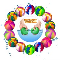 Vente en gros de nouveaux jouets d'été pour jouer de l'eau de plage en plein air boule d'eau en silicone réutilisable jouet de balle d'explosion injectable
