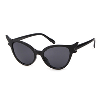 Lunettes de soleil ovales œil de chat tendance STY92136YD pour femmes et hommes, monture rose décorée de cornes, protection UV400, idéales pour festivals et soirées