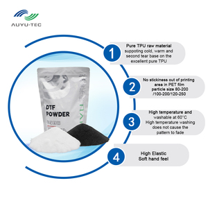 Dtf polvere nera DTF stampa polvere 80-200um o 120-250um stampa a getto d'inchiostro stampante Hot Melt <span class=keywords><strong>Pow</strong></span> - Product Image 3