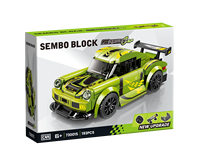Blocs de construction créatifs OEM personnalisés, voitures à l'échelle 1:8, jouets de construction en plastique