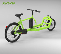 Vélo cargo électrique à chargement frontal à 2 roues avec boîte et moteur sans balais pour le marché européen