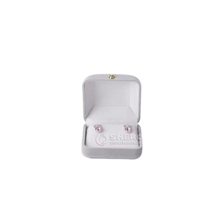 Wholesale Rounded Corner Velvet Jewelry Display Box Multi Color Custom Logo Luxury Ring Earrings Pendant Display Props - Product Image 1