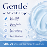 Baume Apaisant Naturel au Suif de Bœuf et Calendula de Haute Qualité pour Peaux Sensibles – Soin Visage Anti-Rides Doux
