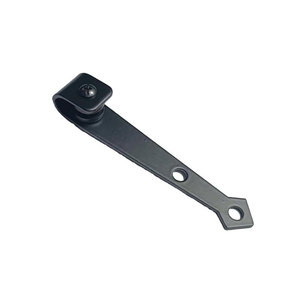 Gancho deslizante Ayj de 117 mm, negro mate, de acero al carbono, para herrajes de puertas de gabinetes - Product Image 3