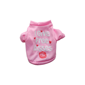 T-shirt pour chien de dessin animé pour chiots <span class=keywords><strong>Chihuahua</strong></span> et Yorkshire, imprimé en coton, style simple et confortable pour le printemps et l'été, ODM/OEM - Product Image 1