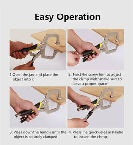 Tang Penjepit YTH 18 Inci dengan Bantalan Putar, Tang Penjepit Pengunci untuk Pengerjaan Kayu dan Pengelasan - Product Image 2