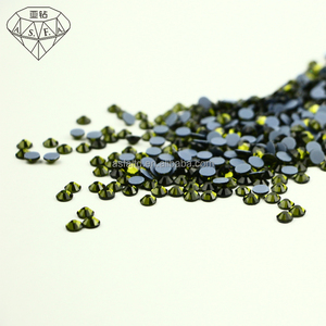 C Grade HotFix Rhinestones Bulk ASFA135 Olvine round glass crystal rhinestones Suitable <b>for</b> DIY <b>decoration</b> of handmade clothing - Product Image 4