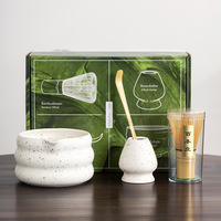 Vente chaude 7 pièces japonais Matcha service à thé en céramique fouet bol support populaire Matcha thé accessoires