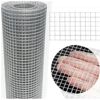 Rouleau de grillage soudé galvanisé 12,7x12,7 mm pour cage d'élevage de cailles