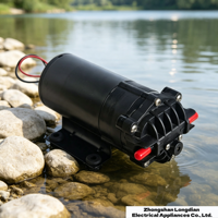 Pompa Booster Air RO Kecil 50GPD, Pompa Air Diafragma Mini untuk Suku Cadang Pemurni Filter Air RO