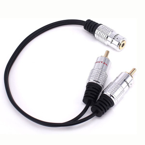 สายอะแดปเตอร์เสียงแจ็ค <span class=keywords><strong>RCA</strong></span> สเตอริโอตัวเมีย<span class=keywords><strong>3.5</strong></span>มม. สำหรับสมาร์ทโฟน MP3แท็บเล็ตโฮมเธียเตอร์ - Product Image 5