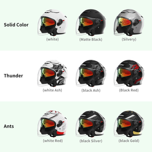 Mũ bảo hiểm nửa đầu điện đa năng, dùng được quanh năm - Mũ bảo hiểm nhẹ, phù hợp với nhiều loại xe, kiểu dáng Evo, Cascos Para Moto - Product Image 3