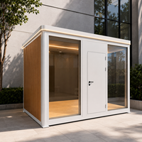 Maison préfabriquée modulaire assemblée, maison mobile multimédia, abri de stockage résistant aux intempéries, cabane préfabriquée